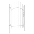 Vidaxl tuinpoort staal 1x2,45 m wit