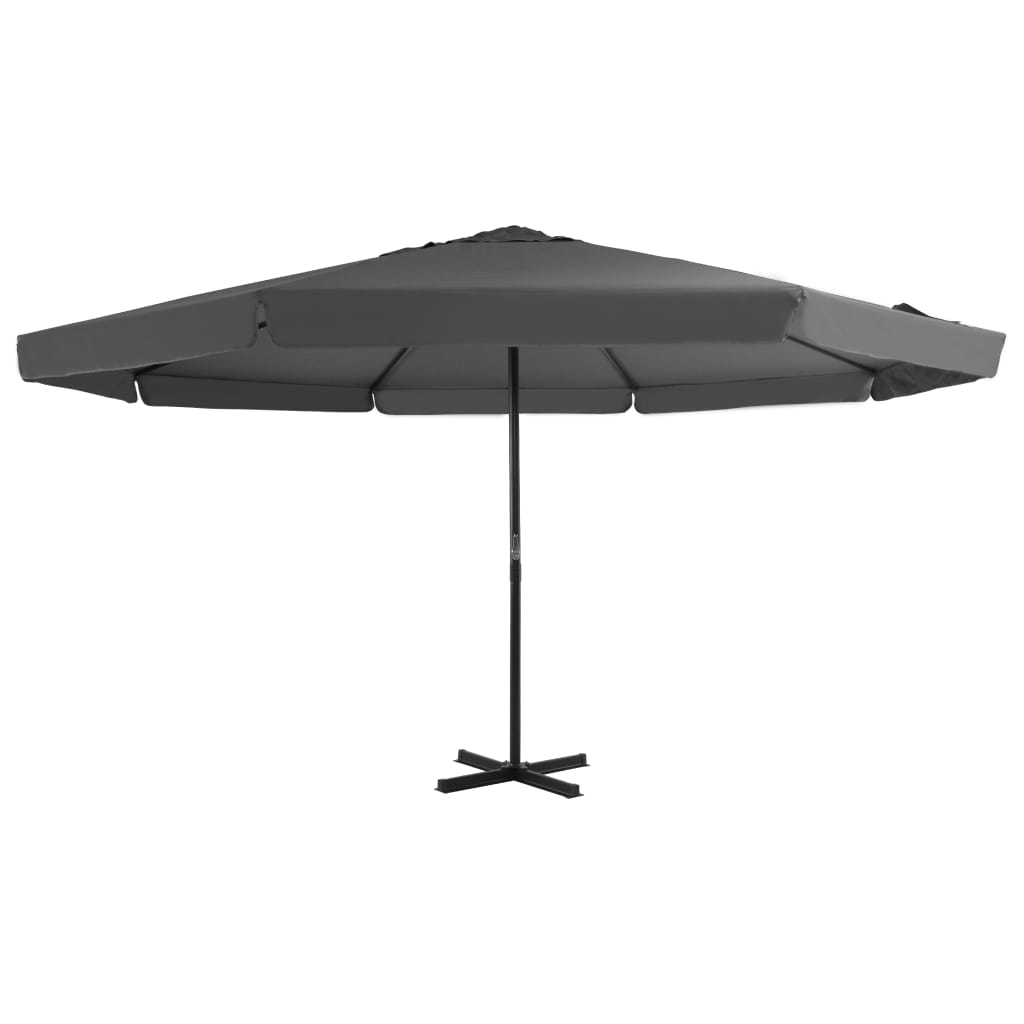 Vidaxl - Sonnenschirm mit Aluminiumstange 500 cm Anthrazit