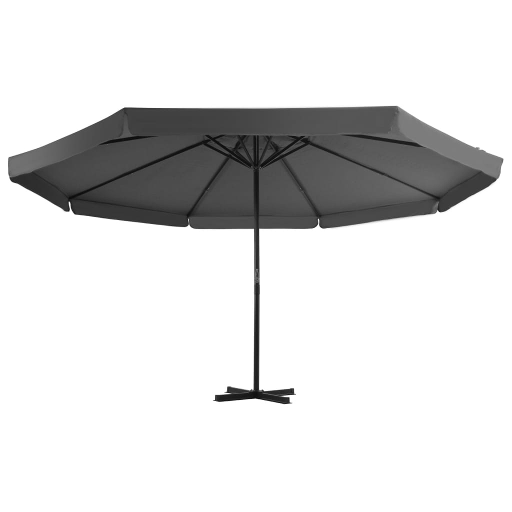 Vidaxl - Sonnenschirm mit Aluminiumstange 500 cm Anthrazit