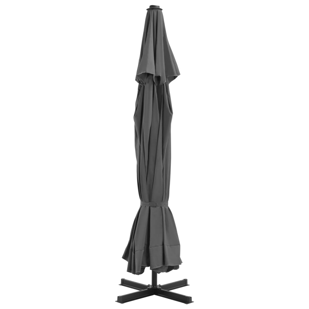 Vidaxl - Sonnenschirm mit Aluminiumstange 500 cm Anthrazit