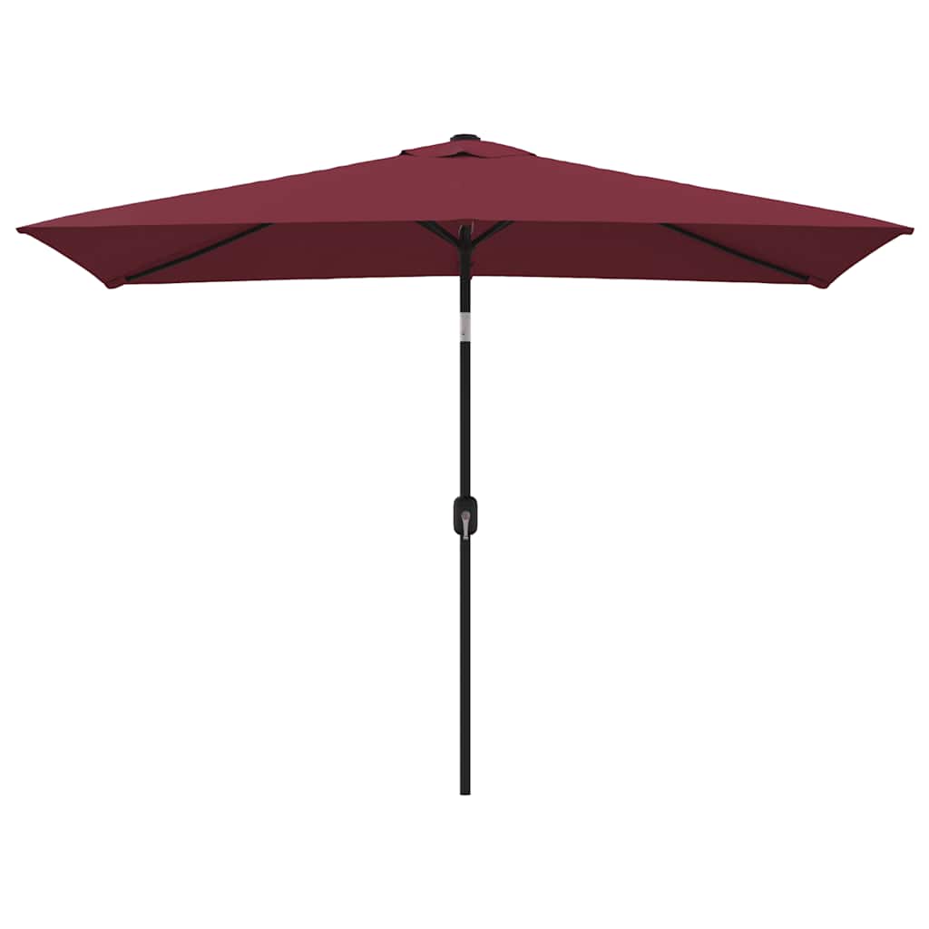 Vidaxl parasol met metalen paal 300x200 cm bordeauxrood