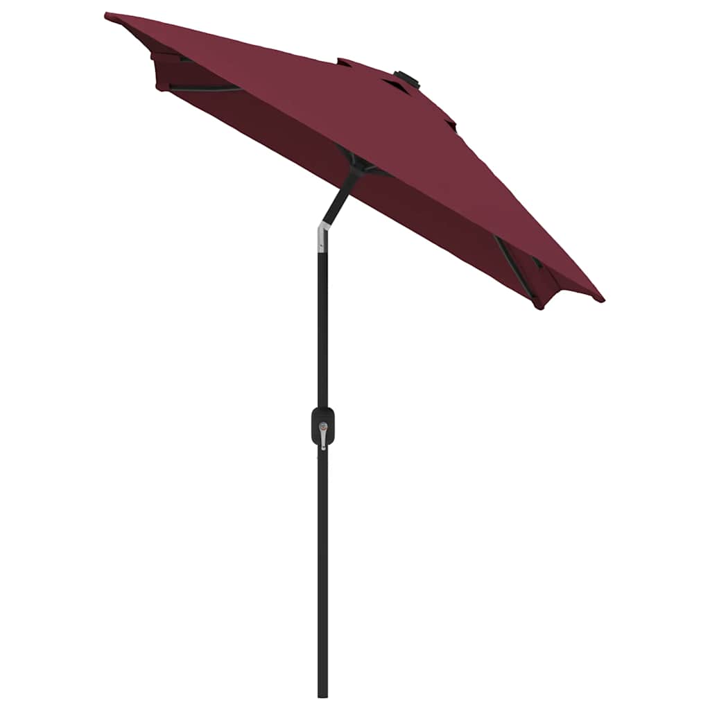 Vidaxl parasol met metalen paal 300x200 cm bordeauxrood
