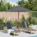 Vidaxl parasol met houten paal 150x200 cm antraciet