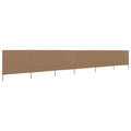 VidaXL Windschutzscheibe, 6-teilig, 800 x 80 cm, Stoff, Taupe