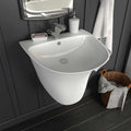 Vidaxl wasbak wit 47 x 45 x 37 cm geglazuurd keramiek