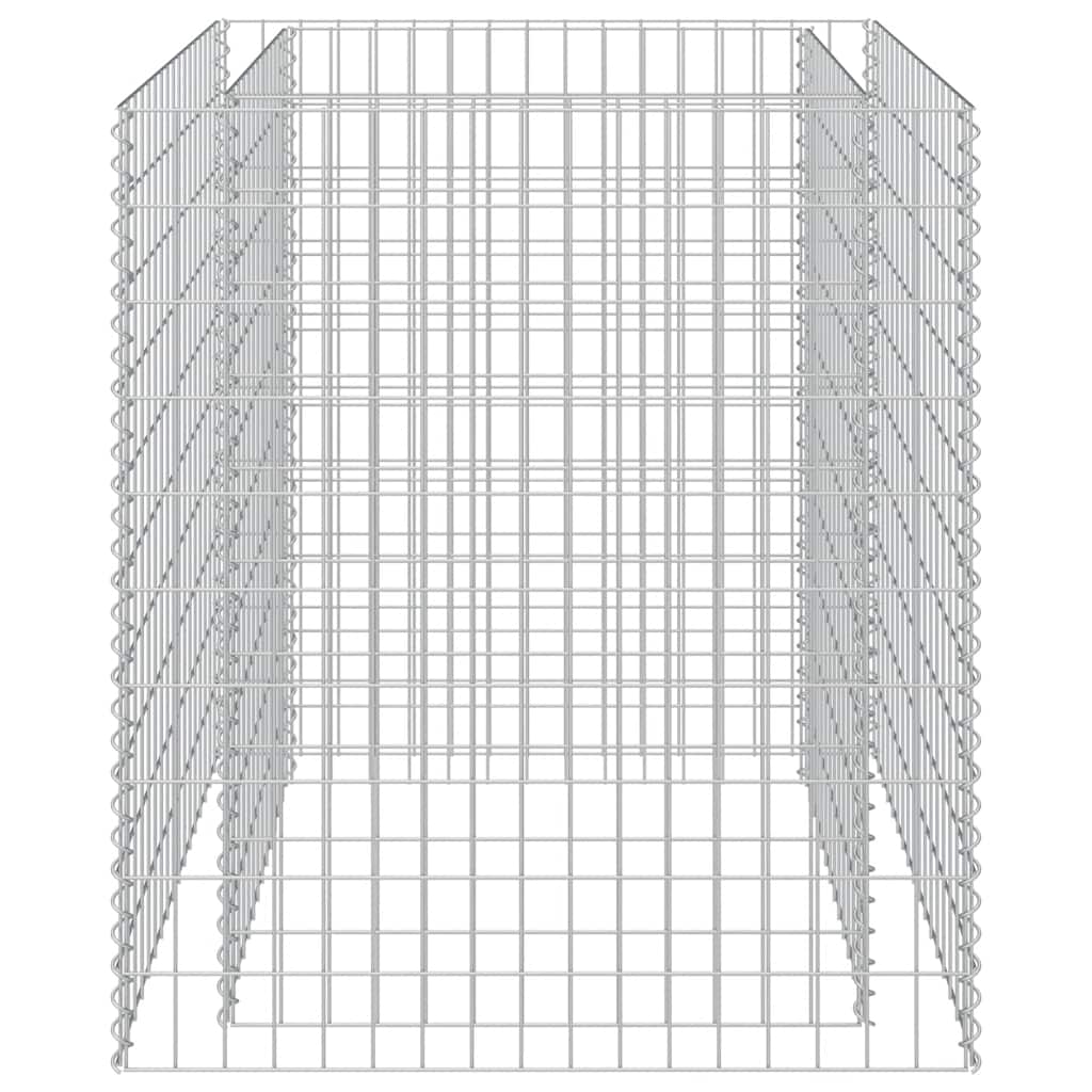Vidaxl gabion plantenbak verhoogd 90x90x100 cm gegalvaniseerd staal