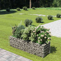 VidaXL Gabionen-Planzer erhöht 180x50x50 cm verzinkter Stahl