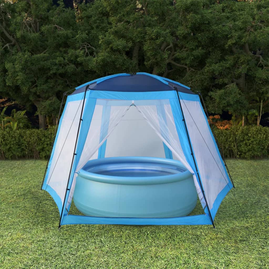 VidaXL Schwimmbadzelt 500x433x250 cm Stoff blau