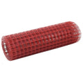 VidaXL Hühnerdraht 25x0,5 m Stahl mit PVC-Beschichtung Rot