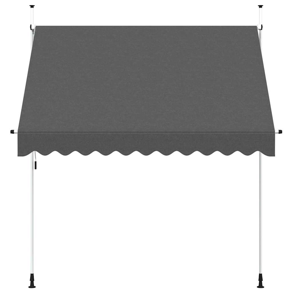 Vidaxl Markise erstreckt sich manuell 250 cm Anthrazit