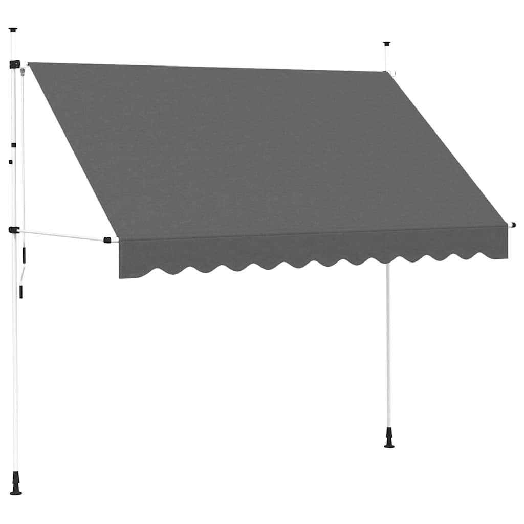 Vidaxl Markise, manuell ausziehbar, 300 cm, Anthrazit