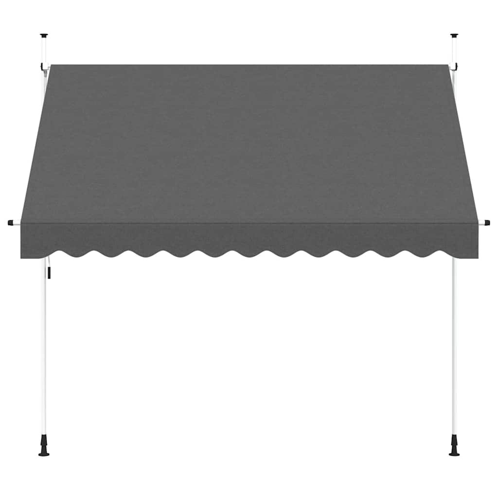 Vidaxl Markise, manuell ausziehbar, 300 cm, Anthrazit