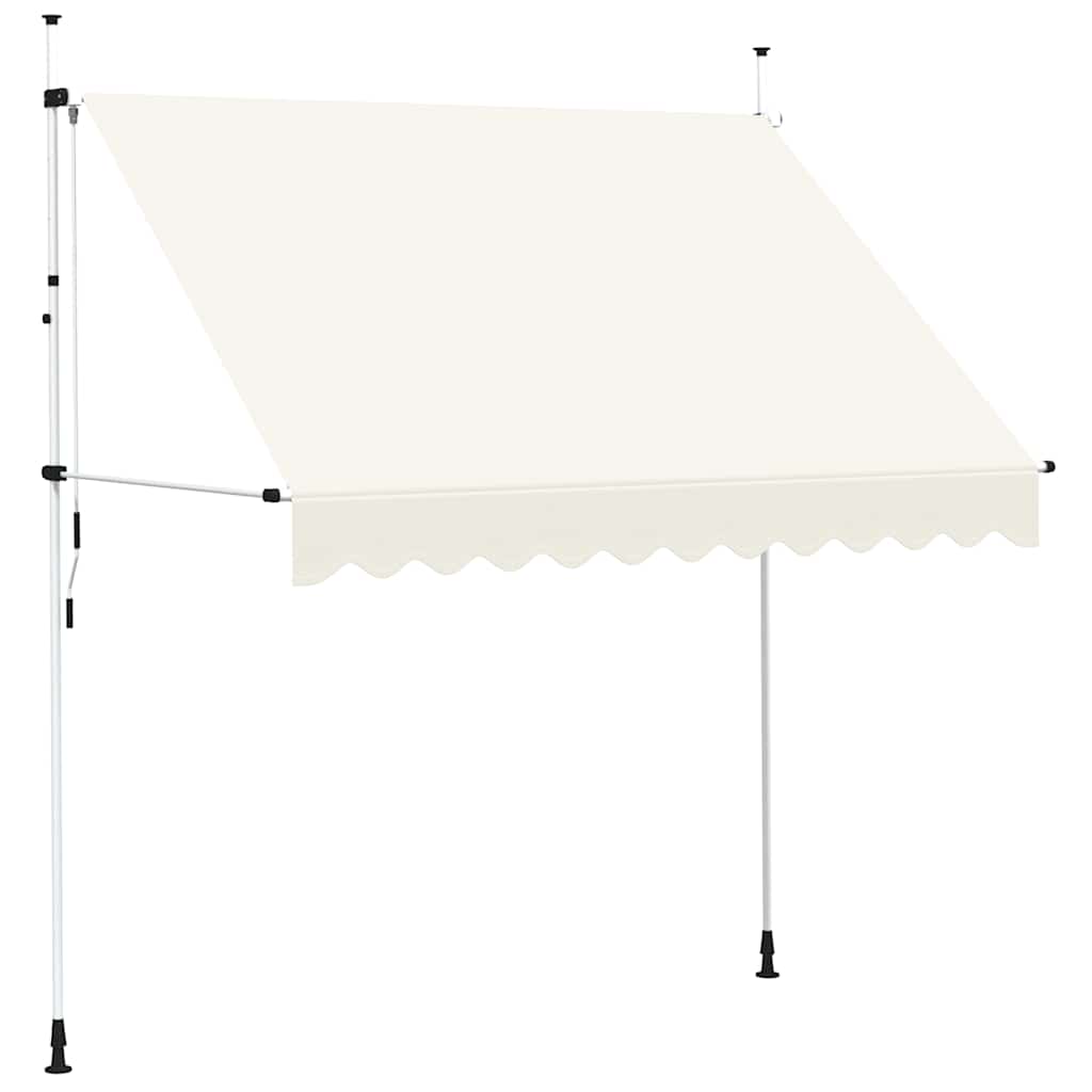 Vidaxl Markise selbst manuell 250 cm Creme
