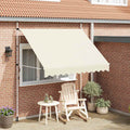 Vidaxl Markise selbst manuell 250 cm Creme