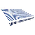 Vidaxl vervangingsdoek voor luifel 450x300 cm polyester blauw en wit