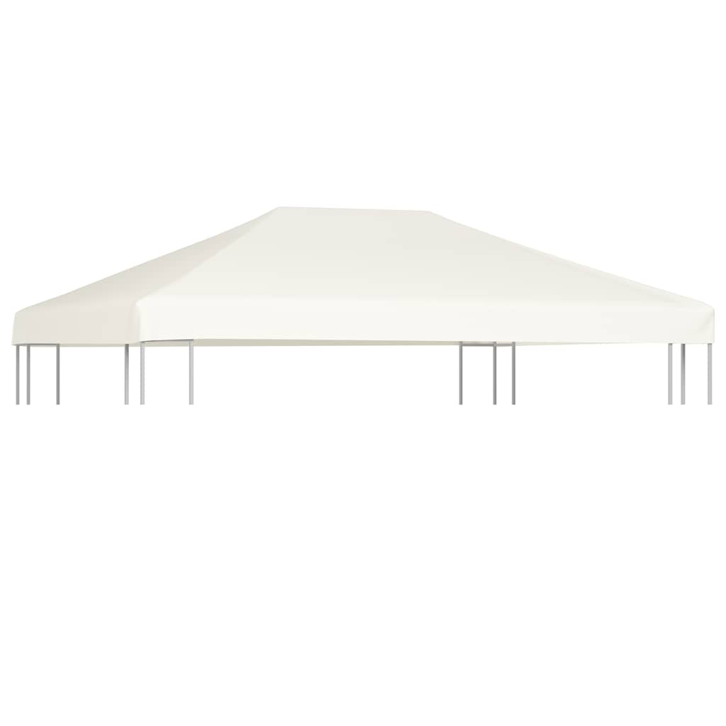 VidaXL Pavillondach 310 g/m² 4x3 m cremeweiß