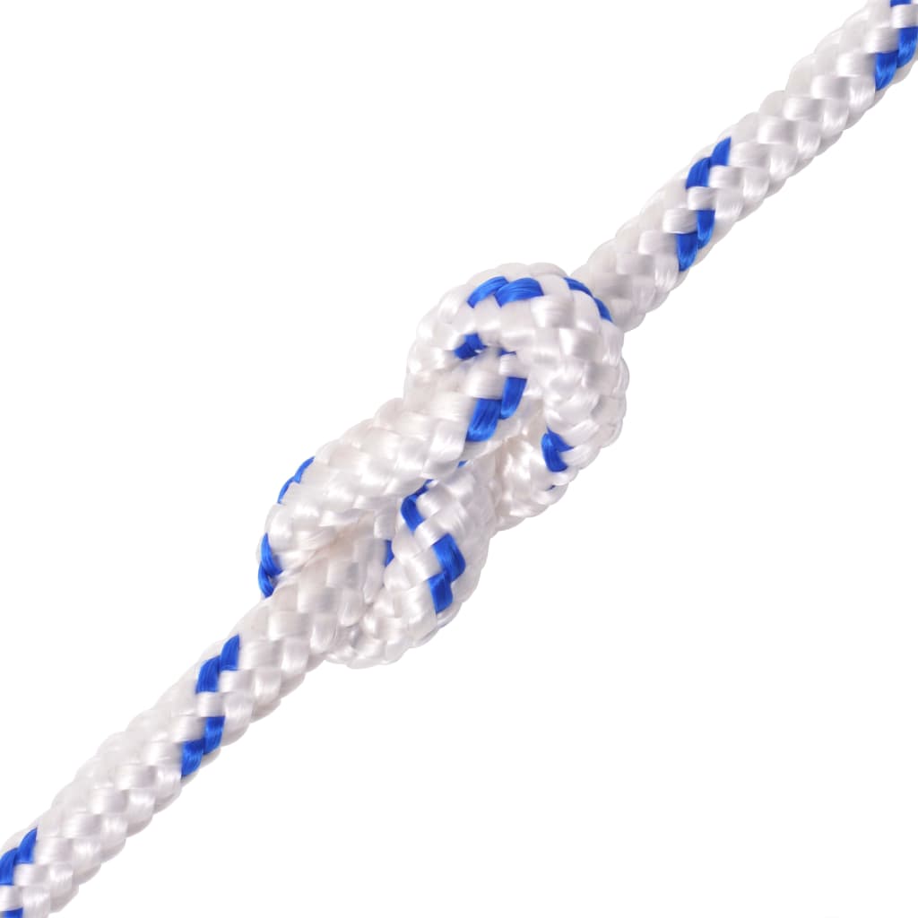 VIDAXL -Kofferchen -Seil 10 mm 250 m Polypropylen weiß