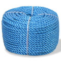Vidaxl -Seil 16 mm 100 m Polypropylen blau lackiert