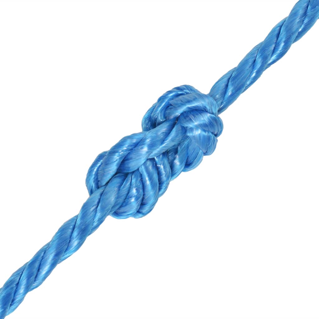 Vidaxl -Seil 16 mm 100 m Polypropylen blau lackiert