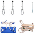 Vidaxl Swing - Sitzen mit Seilleiter und Klettersteinen pe Blau