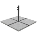 VidaXL Sonnenschirm Fußplatte Quadratisch 25 kg Granitgrau