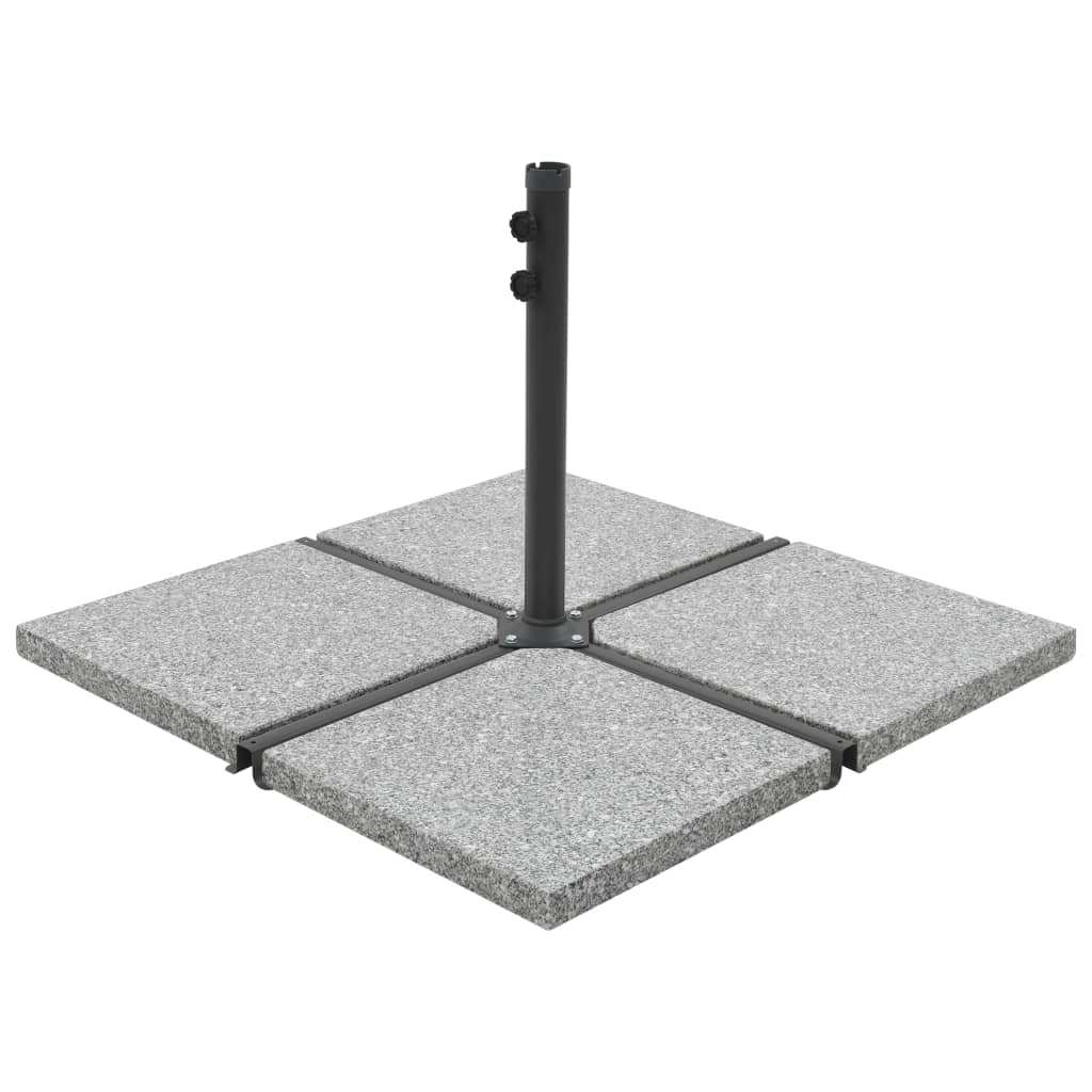 VidaXL Sonnenschirm Fußplatte Quadratisch 25 kg Granitgrau