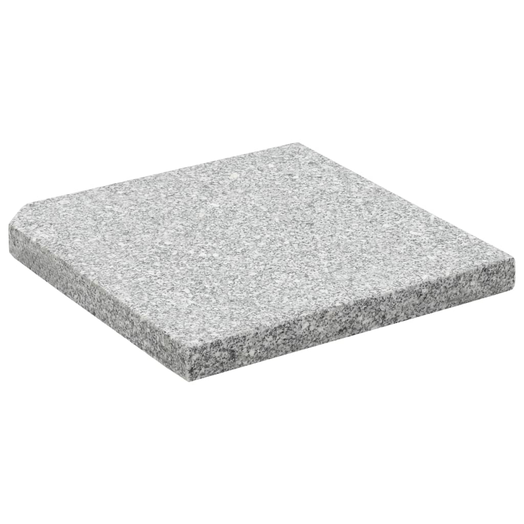 VidaXL Sonnenschirm Fußplatte Quadratisch 25 kg Granitgrau