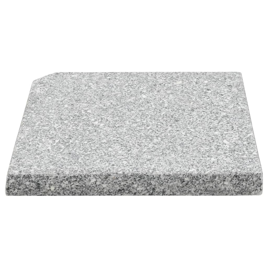 VidaXL Sonnenschirm Fußplatte Quadratisch 25 kg Granitgrau