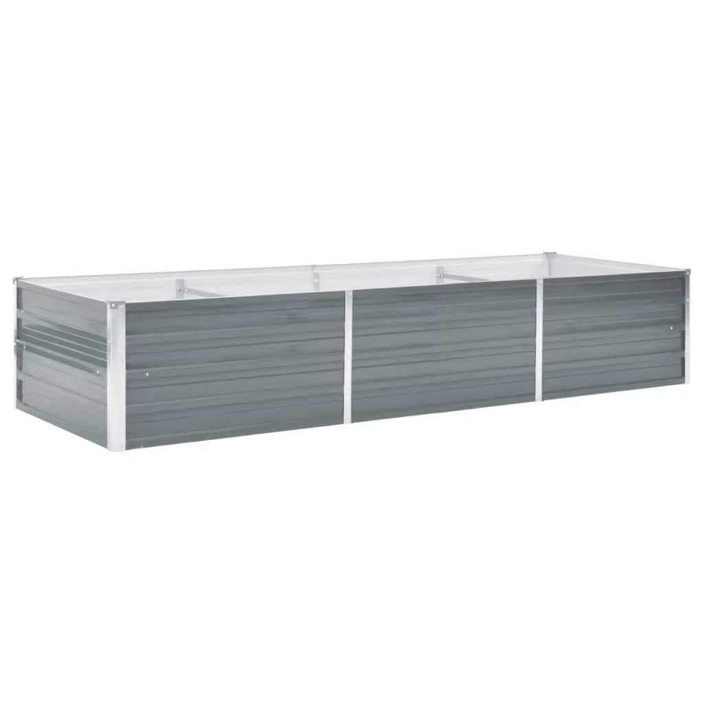 Vidaxx Pflanzer Einsatz 240x80x45 cm verzinkter Stahl grau