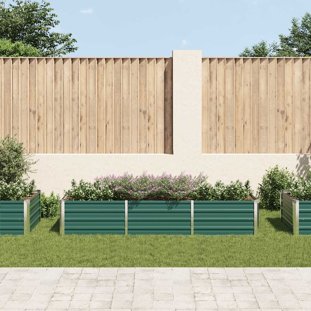 VidaXL Pflanzer Einsatz 240x80x45 cm verzinkt Stahlgrün