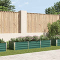 Vidaxl plantenbak verhoogd 240x80x45 cm gegalvaniseerd staal groen