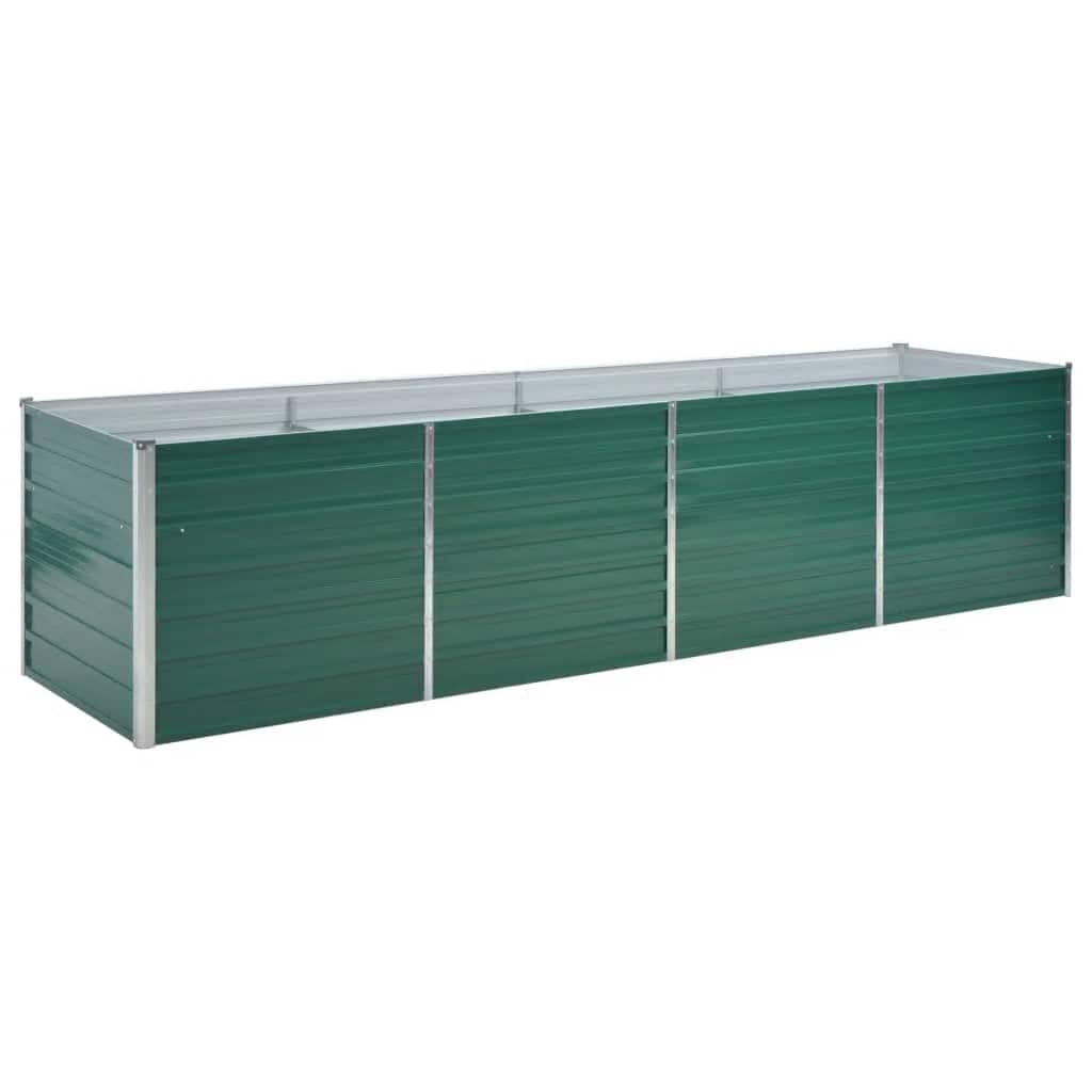 Vidaxxl -Planzer eingefügt 320x80x77 cm verzinkt Stahlgrün