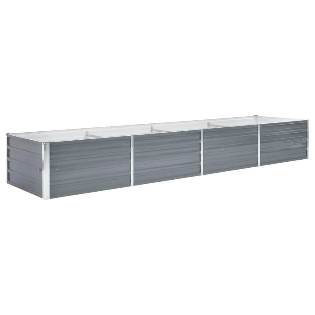 Vidaxx -Pflanzer erhöht 320x80x45 cm verzinkt Stahlgrau