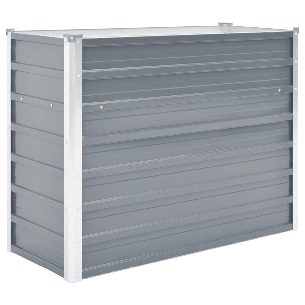 VIDAXL -Planzer erhöht 100x40x77 cm verzinkt Stahlgrau