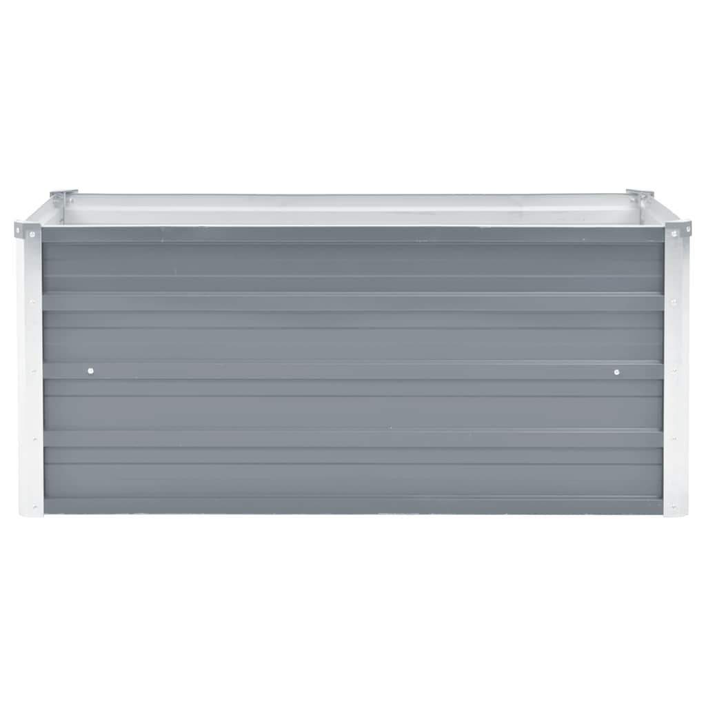 Vidaxl plantenbak verhoogd 100x40x45 cm gegalvaniseerd staal grijs