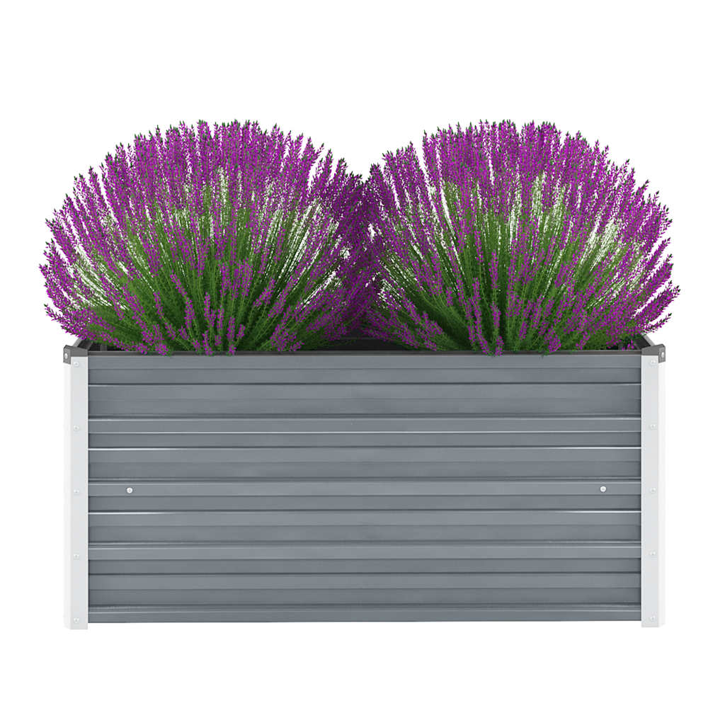 VidaXL Hochbeet 100x40x45 cm, verzinkter Stahl, Grau