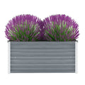 VidaXL Hochbeet 100x40x45 cm, verzinkter Stahl, Grau