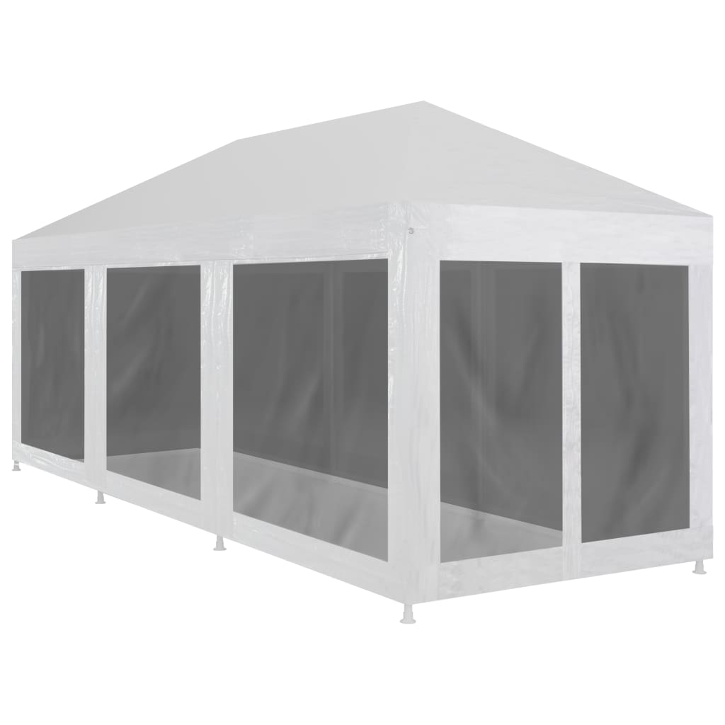 VIDAXL - Party-Leinwand mit 8-teiliger Mesh-Seitenwänden (9 x 3 m)