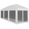 VIDAXL - Party-Leinwand mit 8-teiliger Mesh-Seitenwänden (9 x 3 m)