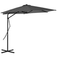 Vidaxl - Sonnenschirm mit Stahlpol 300 cm Anthrazit