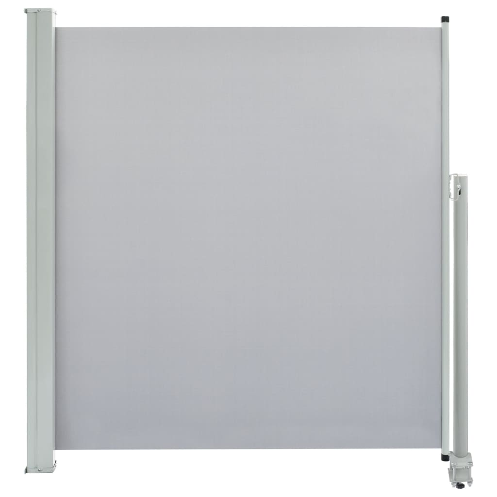 VidaXL Tuinscherm uittrekbaar 140x300 cm grijs