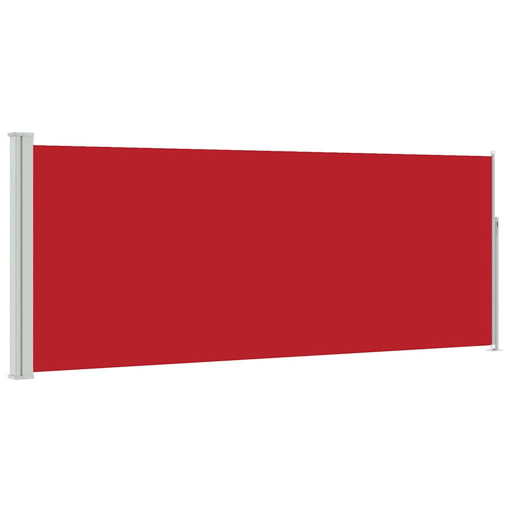 Vidaxl windscherm uittrekbaar 117x314 cm rood