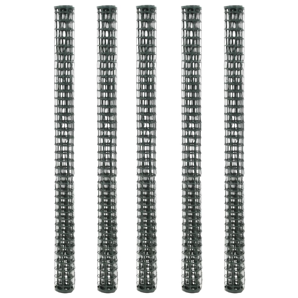 VidaXL Gartenzaunmaschen, 5 Stück, 1 x 1,2 m, HDPE, Grün