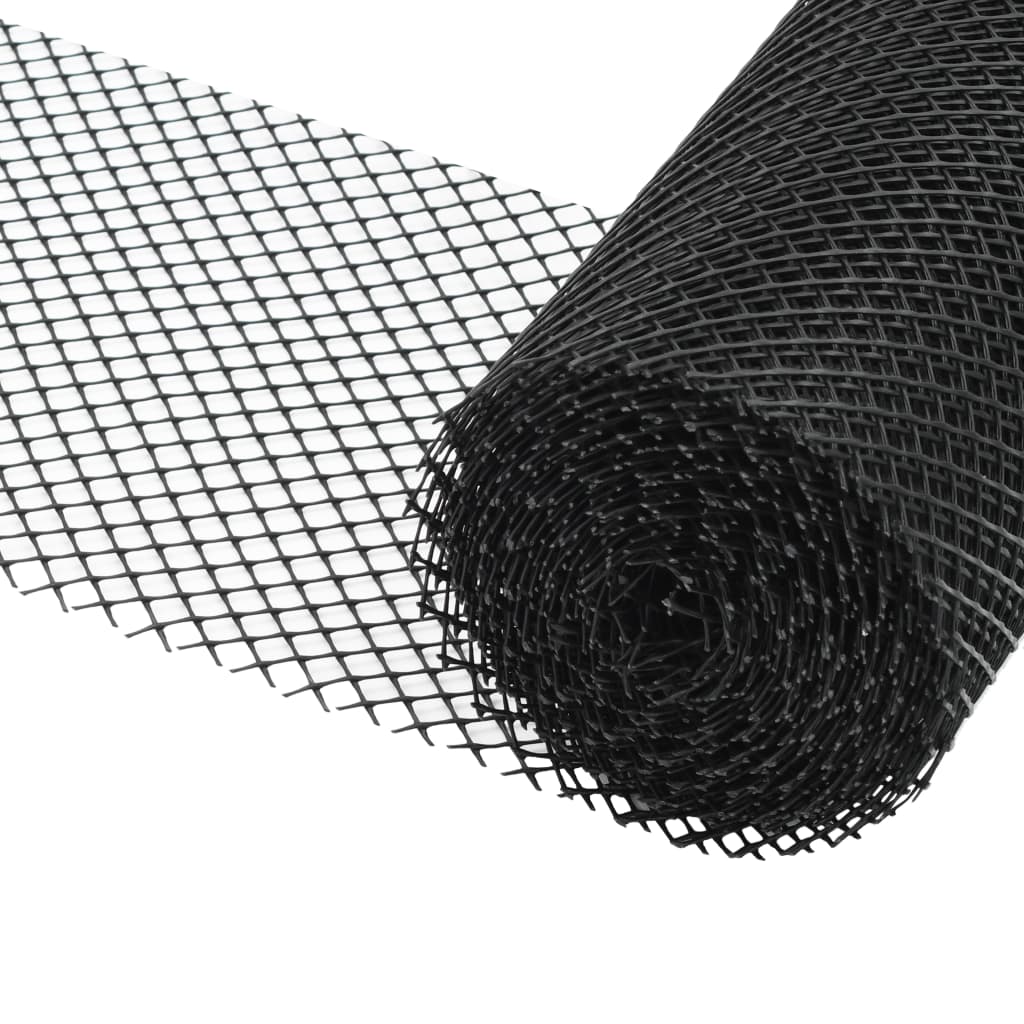 VidaXL 4-teiliges Dachrinnengitter mit Klemmen 1,08 m² HDPE
