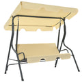 VidaXL Schaukelbank 170x110x153 cm Cremeweiß