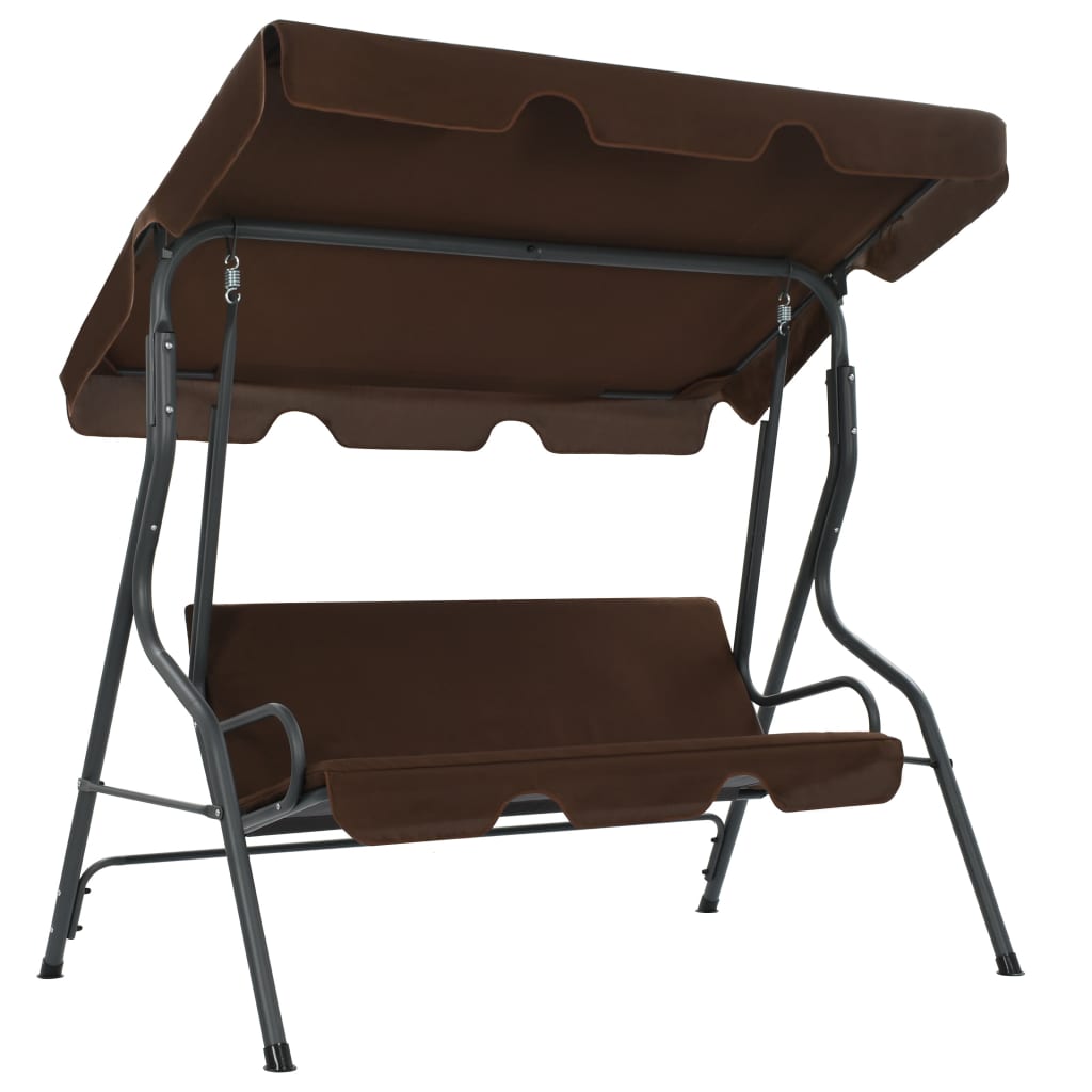 VidaXL Schaukelbank 170x110x153 cm Kaffee -gelöscht