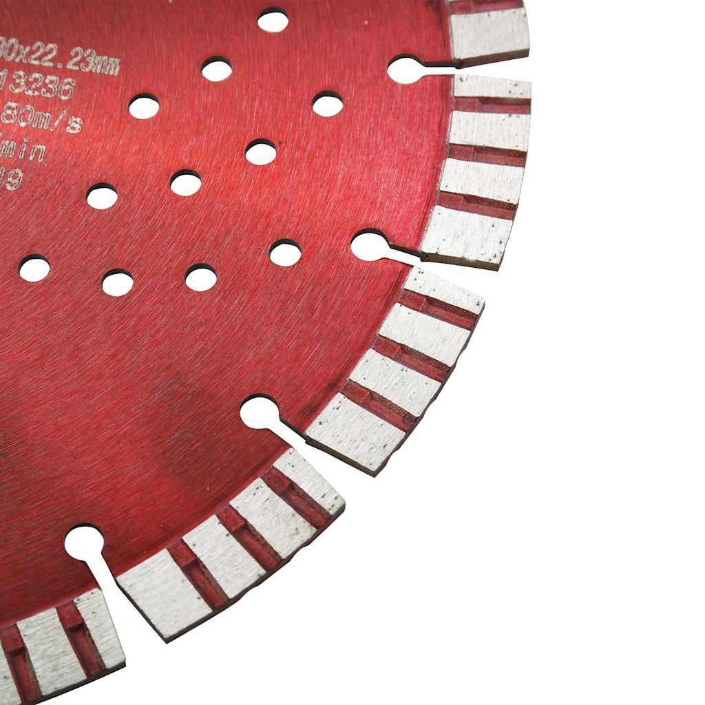 Vidaxl diamantzaagblad met turbo en gaten 300 mm staal