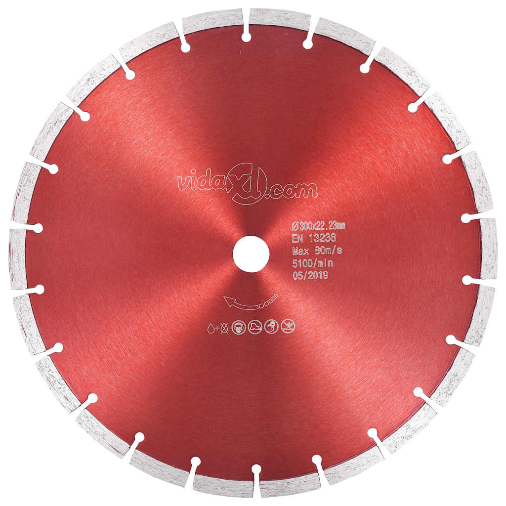 Vidaxl diamantzaagblad 300 mm staal
