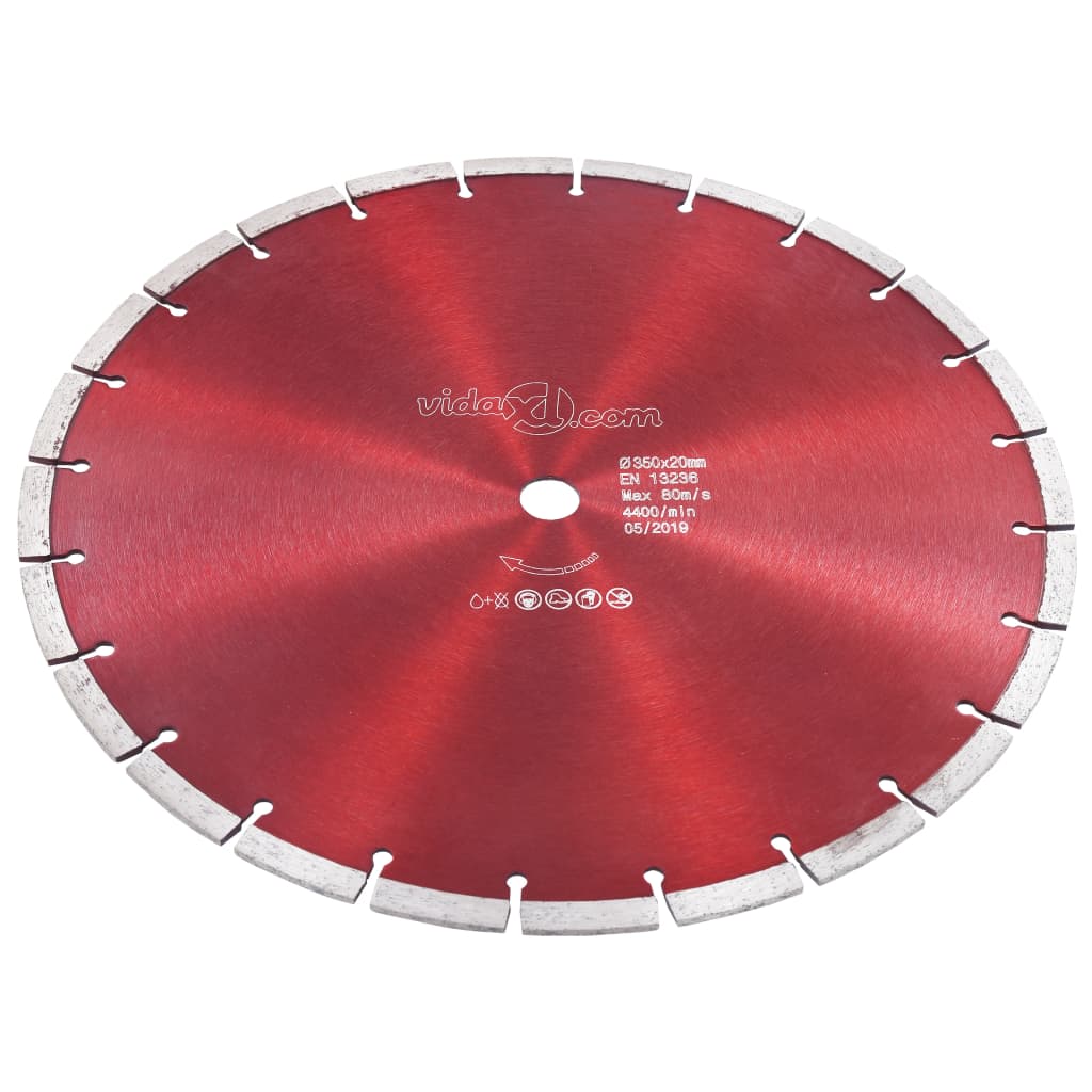 VidaXL Diamant-Sägeblatt 350 mm Stahl