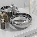 VIDAXL WASCHBECKEN 40x15 cm Keramik Silberfarbe